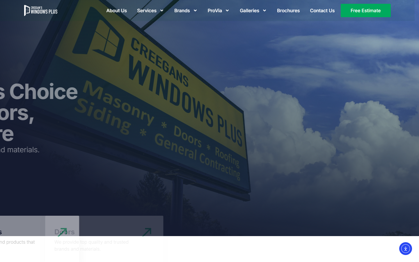 Creegan’s Windows Plus website preview