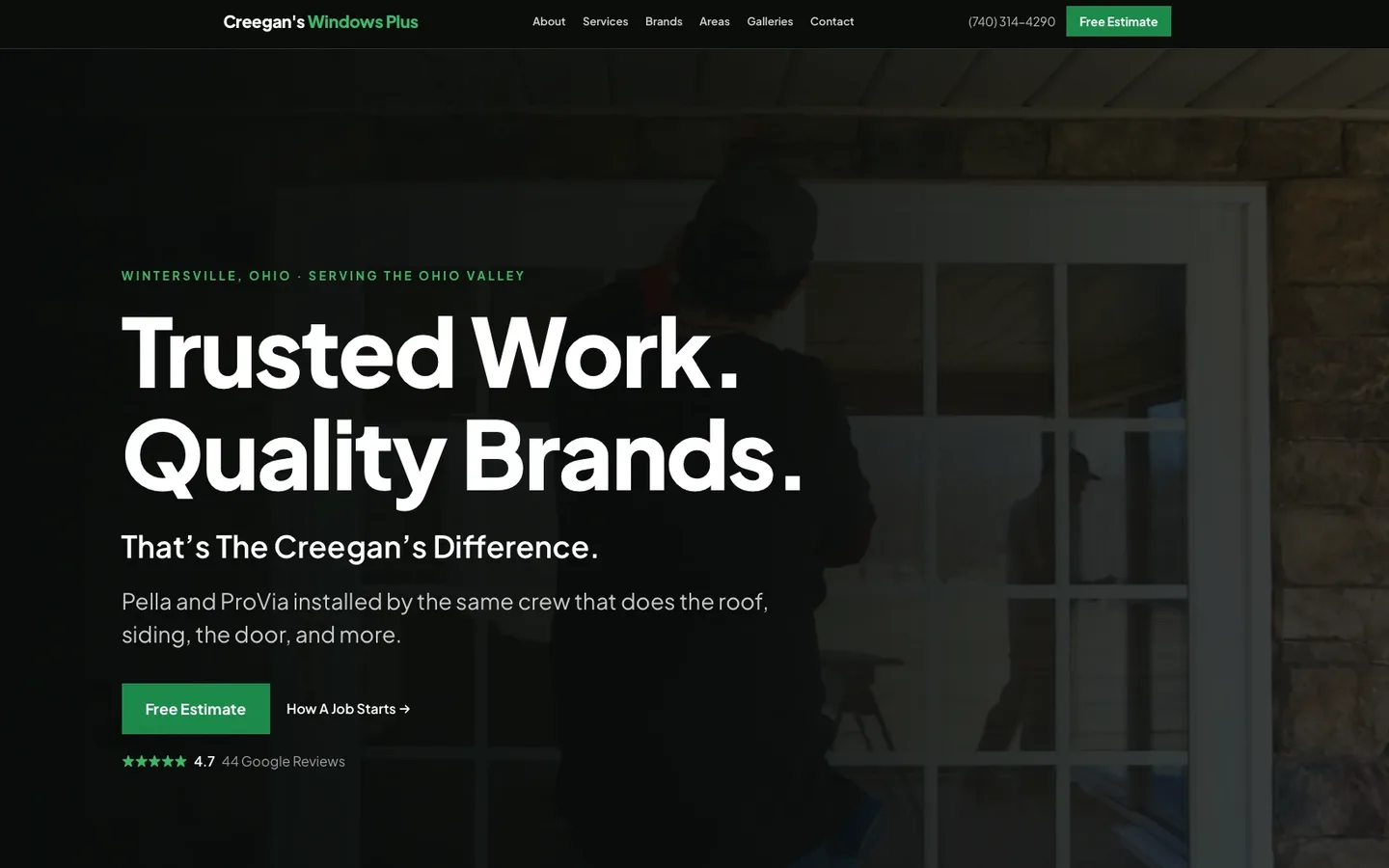 Creegan’s Windows Plus website preview